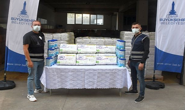 Büyükşehir bez ve mama desteğinde 100 bini aştı