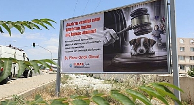 Menderes Billboardları Can Dostların Sesi Oldu