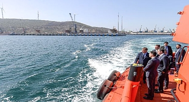 Başkan Tugay Aliağa’da Liman Bölgesini İnceledi